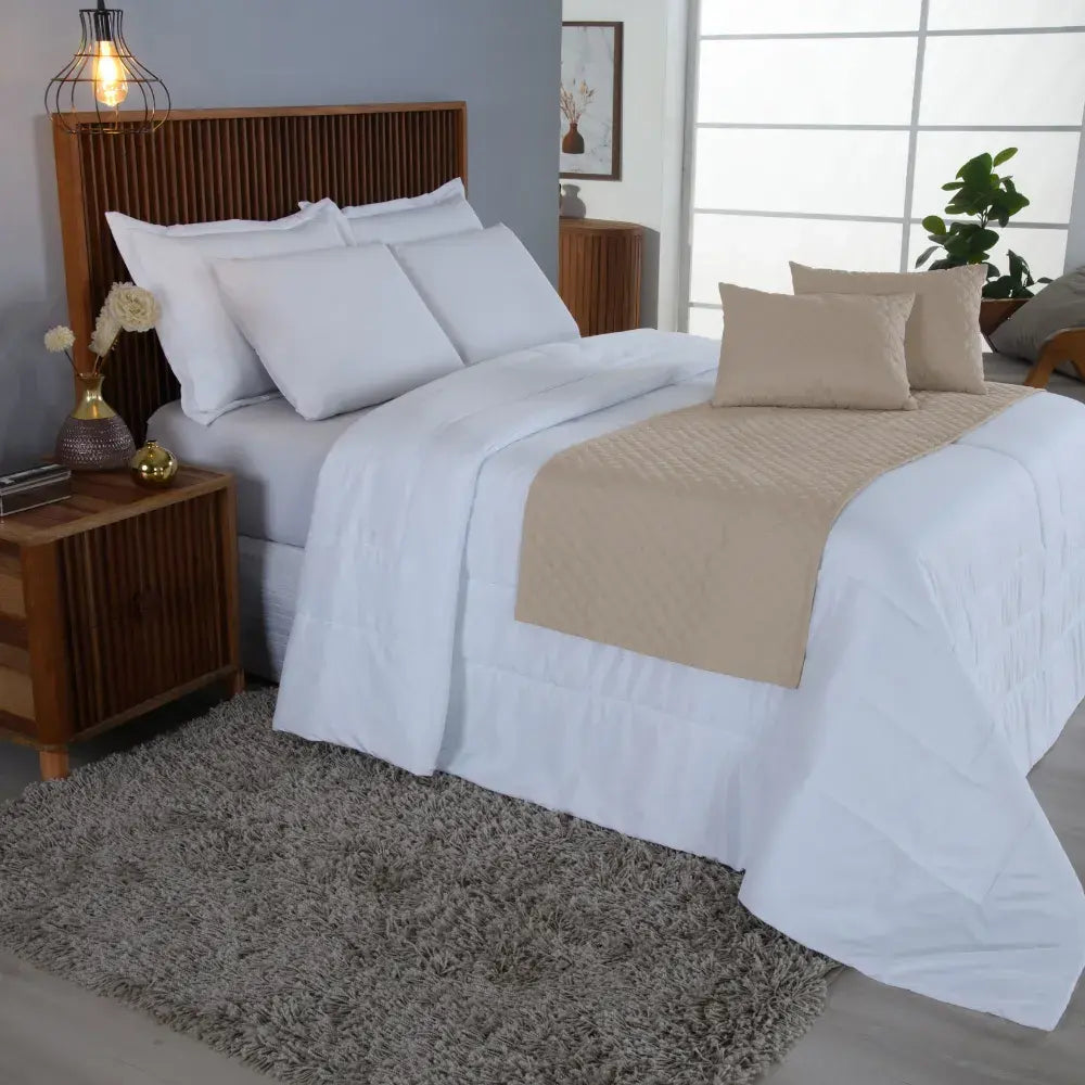 Peseira Comfort Matelado ultrassônico Natural | Kit 5 Peças