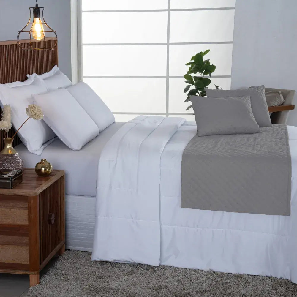 Peseira Comfort Matelado ultrassônico Concreto | Kit 5 Peças