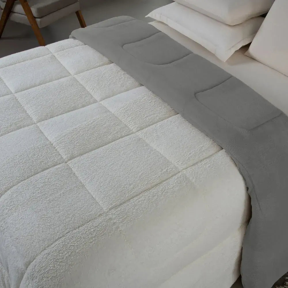 Coberdrom Soft Dreams Sherpa Cinza