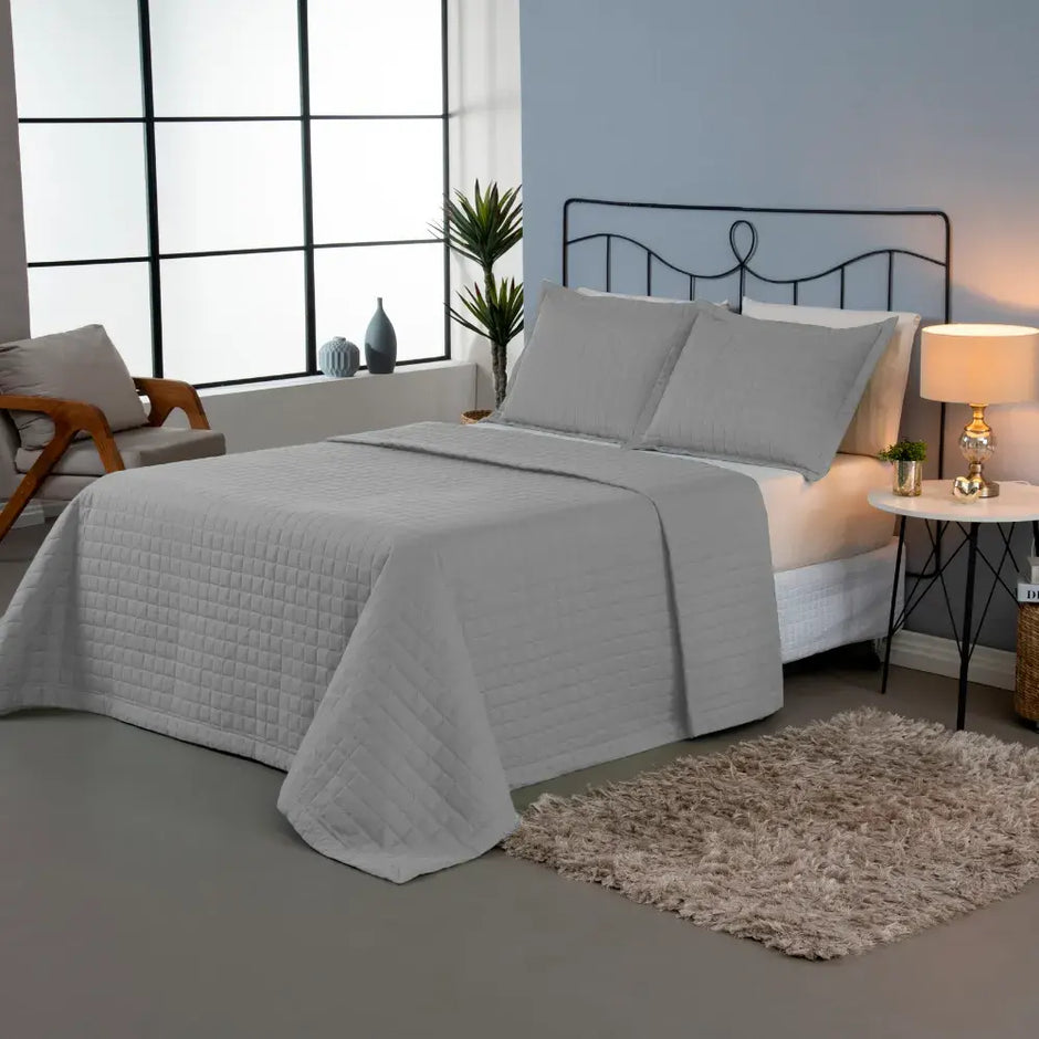 Cobre Leito Copacabana Grey | 300 Fios