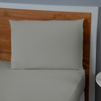 Jogo de Lençol Pure Day | Percal 180 Fios | Solteiro | Cinza