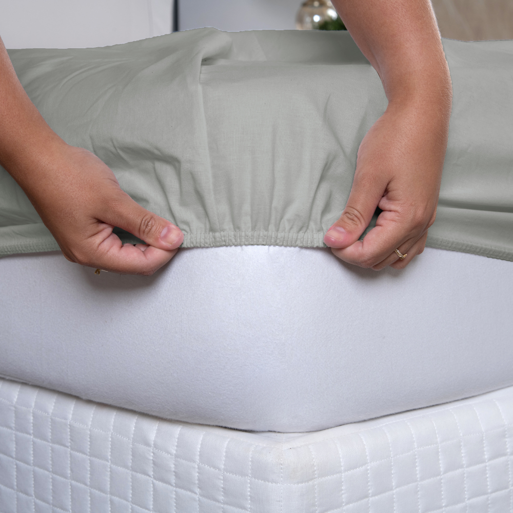 Jogo de Lençol Pure Day | Percal 180 Fios | Queen | Cinza