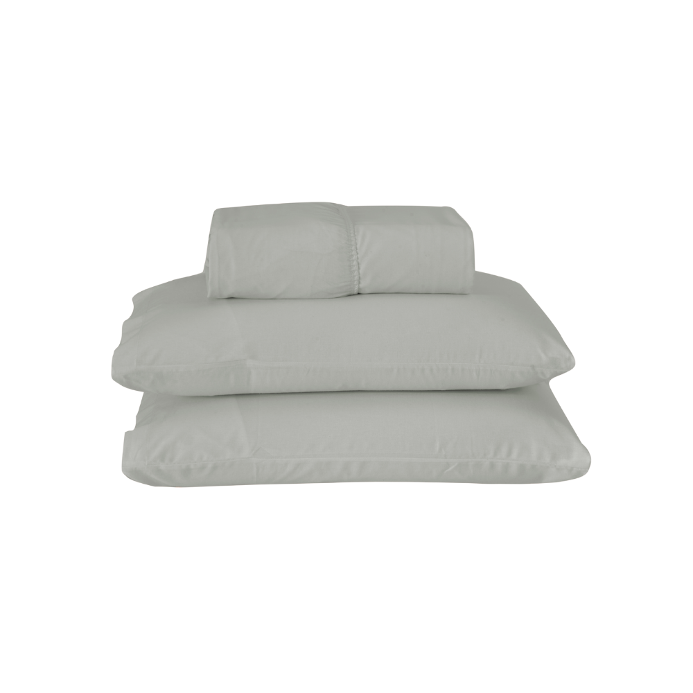 Jogo de Lençol Pure Day | Percal 180 Fios | Queen | Cinza