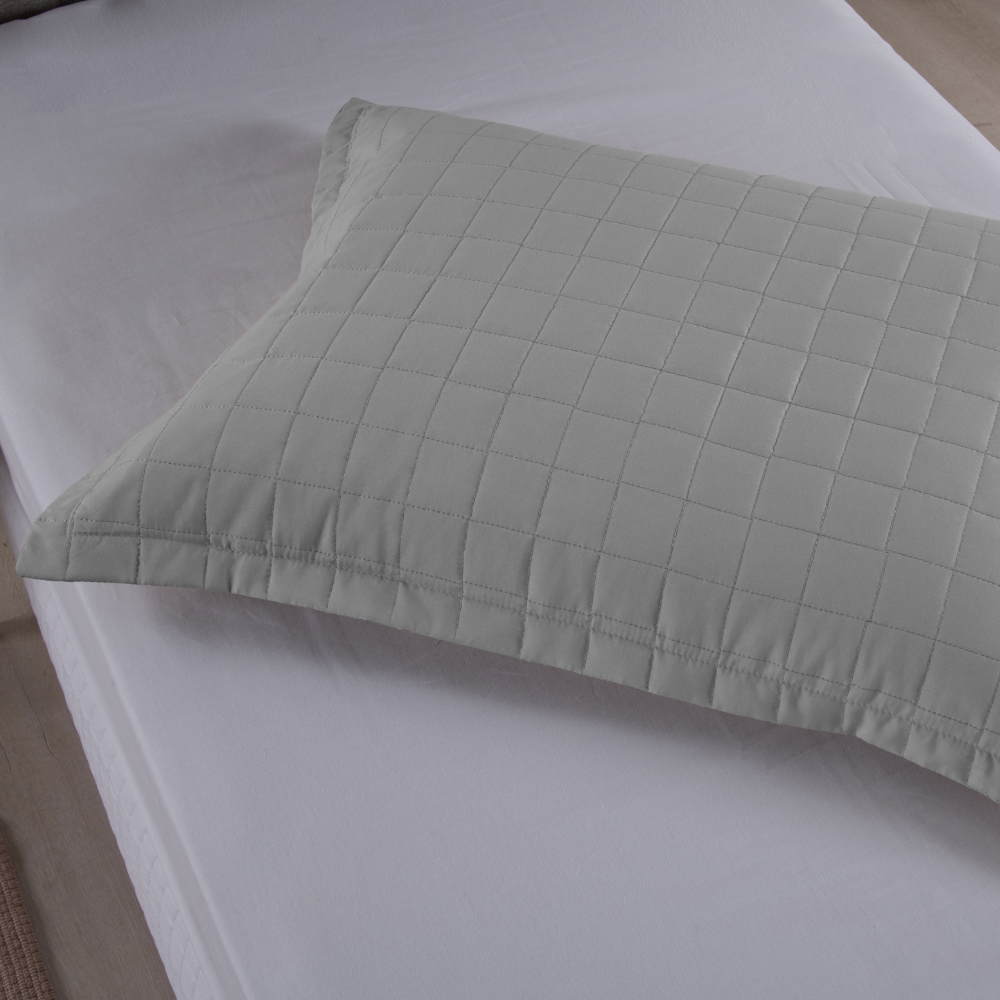 Porta Travesseiro Riviera | 300 Fios | Cinza