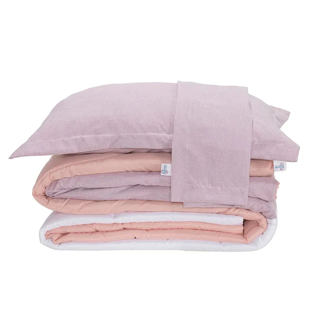Kit Edredom Quietude Rosa | 400 Fios