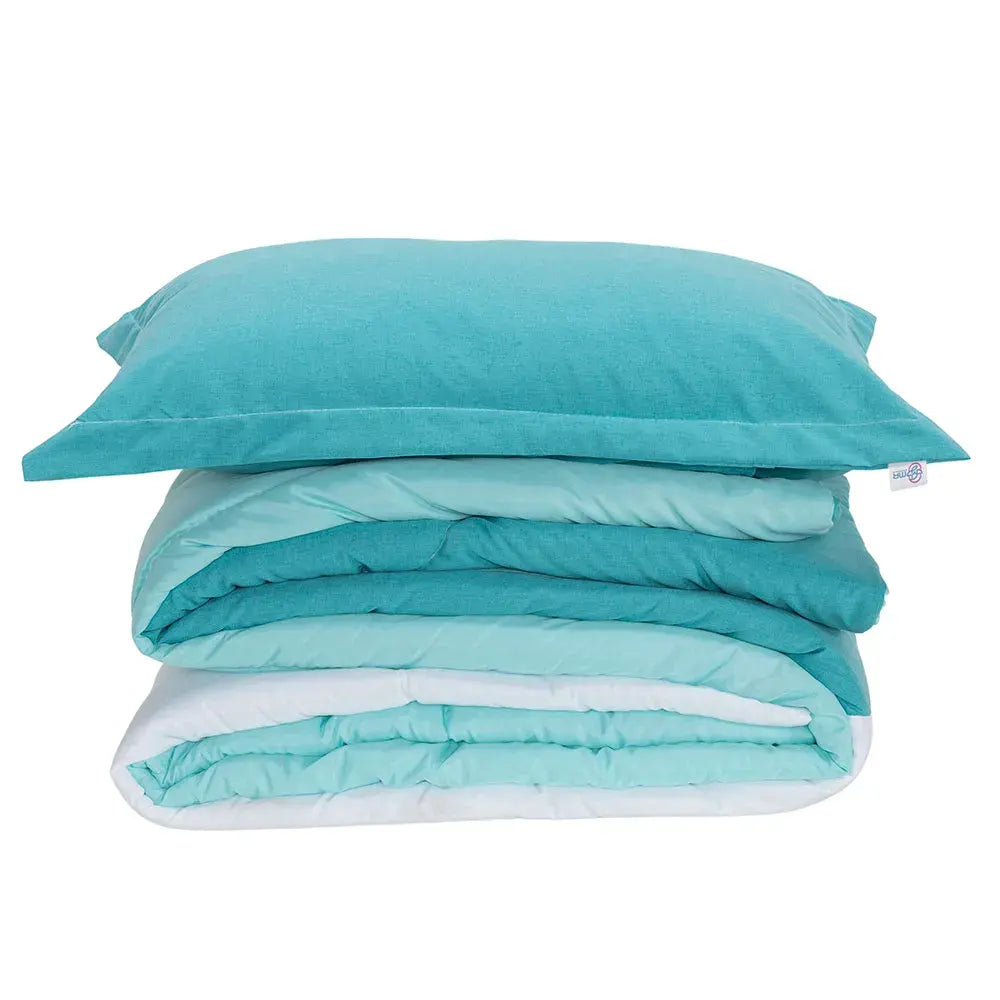 Kit Edredom Zen Blue | 400 Fios