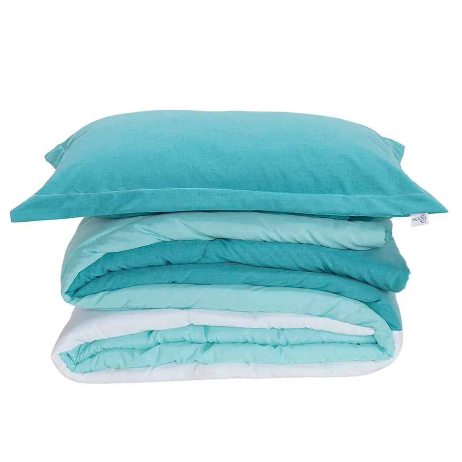 Kit Edredom Zen Blue | 400 Fios