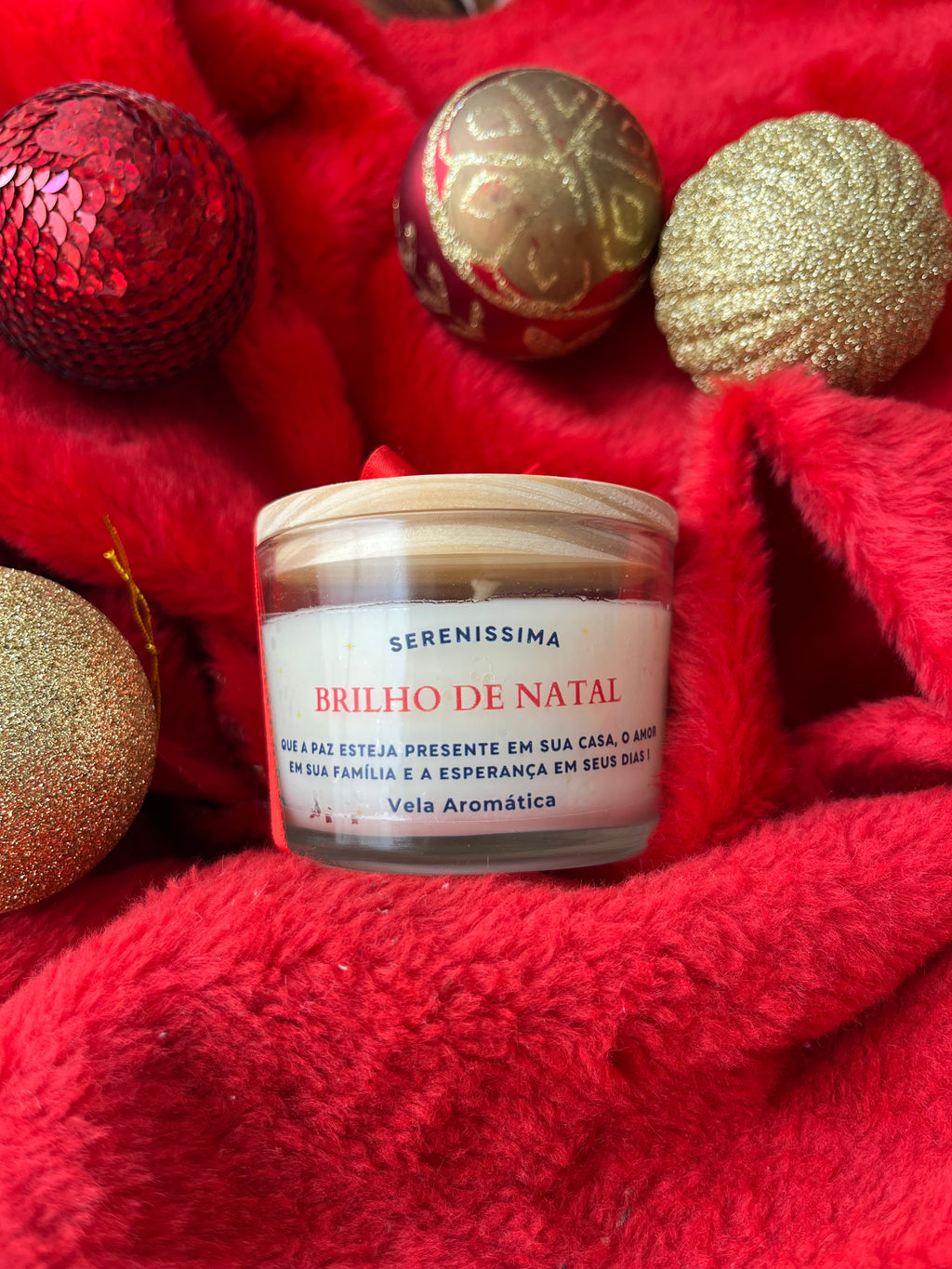 Vela Aromática 120g | Brilho de Natal |   Canela