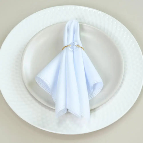 Anel para Guardanapo Cristalino | 4x3cm | Argola |  6 Lugares