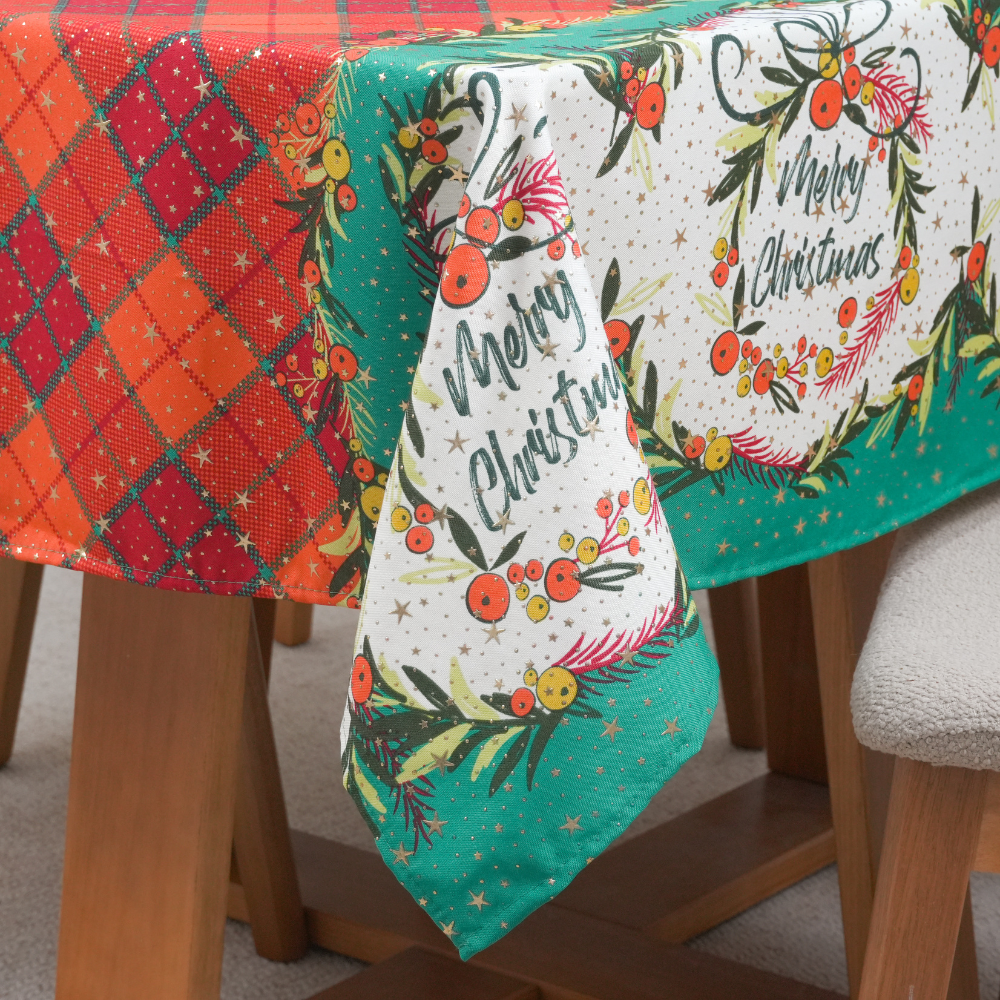 Toalha de Mesa Stella Christmas | 4 à 8 Lugares