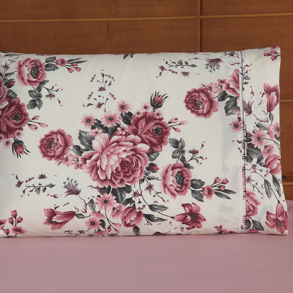 Par De Fronhas Esmeralda | 150 Fios | 100% Algodão | Rosê