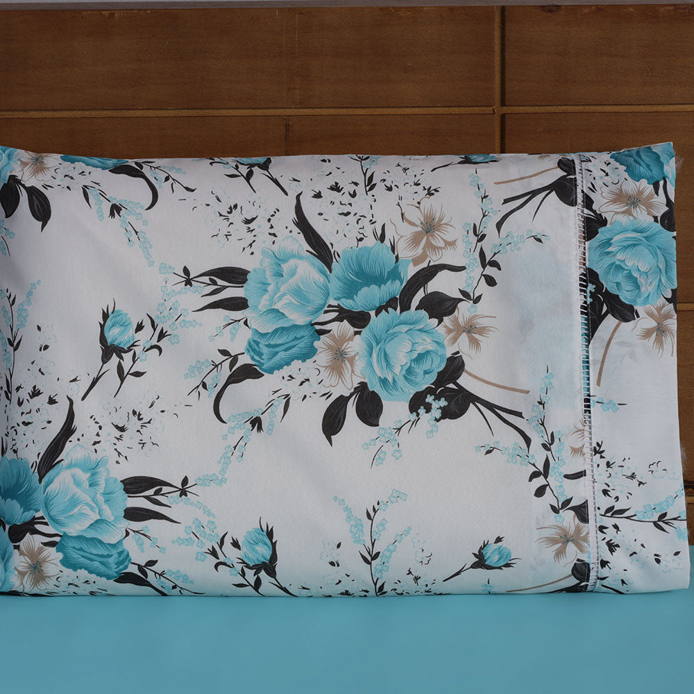 Par De Fronhas Esmeralda | 150 Fios | 100% Algodão | Azul Tiffany