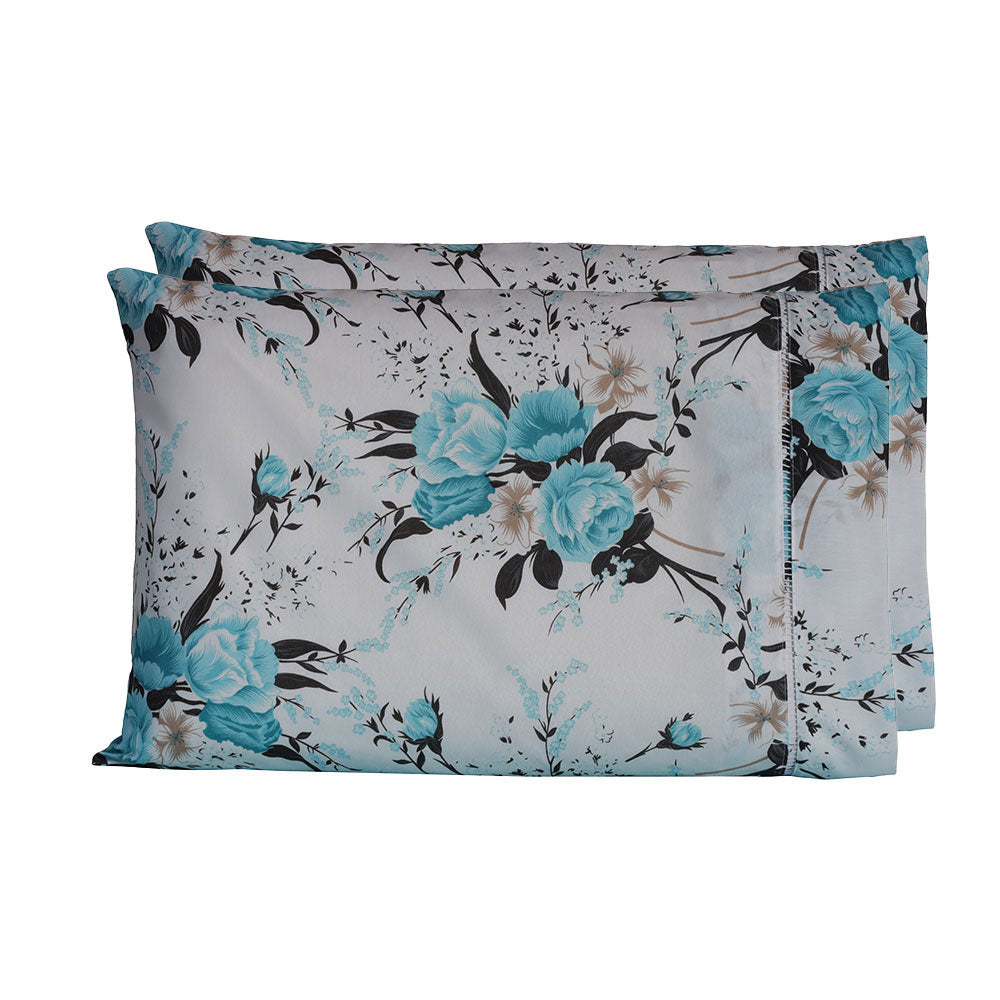 Par De Fronhas Esmeralda | 150 Fios | 100% Algodão | Azul Tiffany