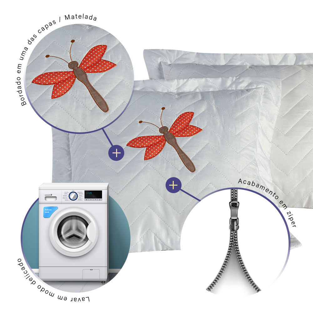 Capa para Almofada Crisália | Kit  com 02