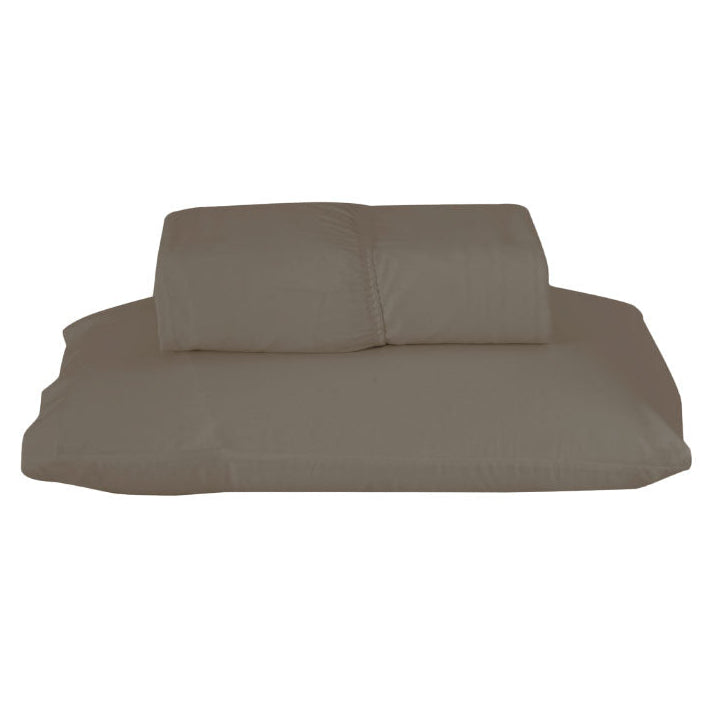 Jogo de Lençol Pure Day | Percal 180 Fios | Solteiro | Marrom