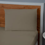 Jogo de Lençol Pure Day | Percal 180 Fios | Solteiro | Marrom