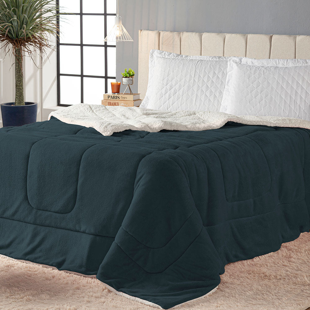 Coberdrom Vulcano Duo | King | Azul Marinho