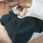 Coberdrom Vulcano Duo | Queen | Azul Marinho