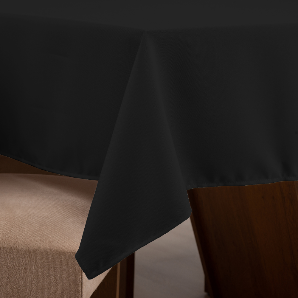 Toalha de Mesa Nuance | Preto | 4 à 10 Lugares