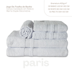 Jogo de Banho Paris | 400g/m2 | Kit 5 Peças | Branco