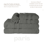 Jogo de Banho Paris | 400g/m2 | Kit 5 Peças | Granito