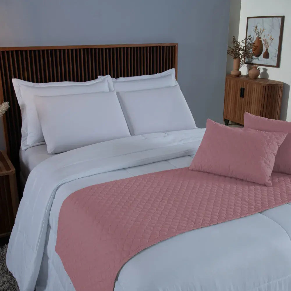 Peseira Comfort Matelado ultrassônico Rosê | Kit 5 Peças