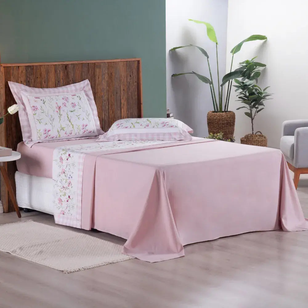 Jogo de Lençol Completo Lily Soft Touch 300 Fios | Queen