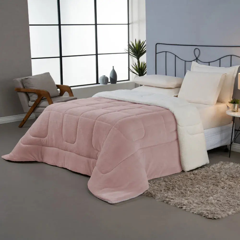 Coberdrom Soft Dreams Sherpa Rosê