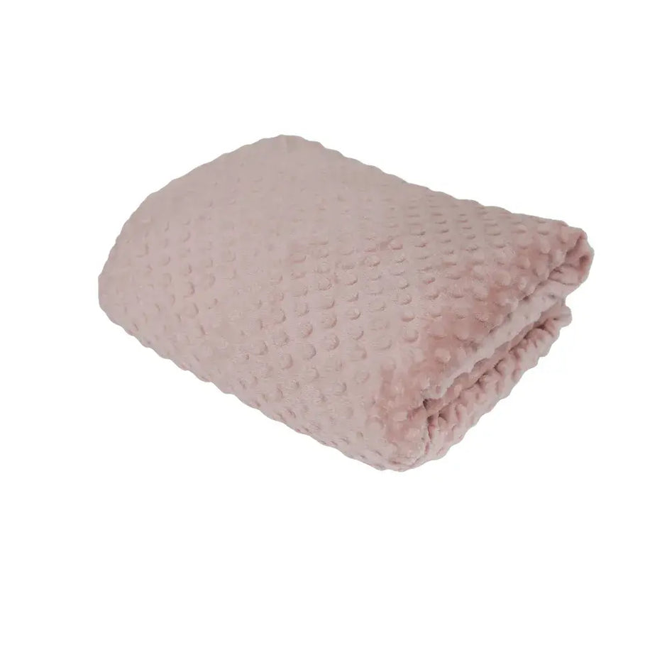 Manta Cobertor Delicatta Fleece Bolinha | Rosê