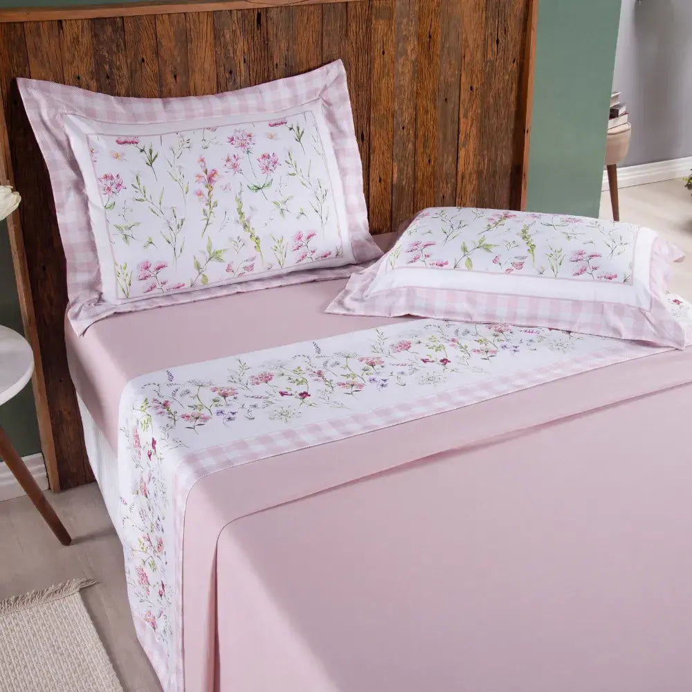 Jogo de Lençol Completo Lily Soft Touch 300 Fios | Queen