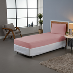 Jogo de Lençol Pure Day | Percal 180 Fios | Solteiro | Rosê