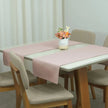 Caminho Trilho de Mesa Essence Tecido Linho 130x40cm com Bainha | Rosê