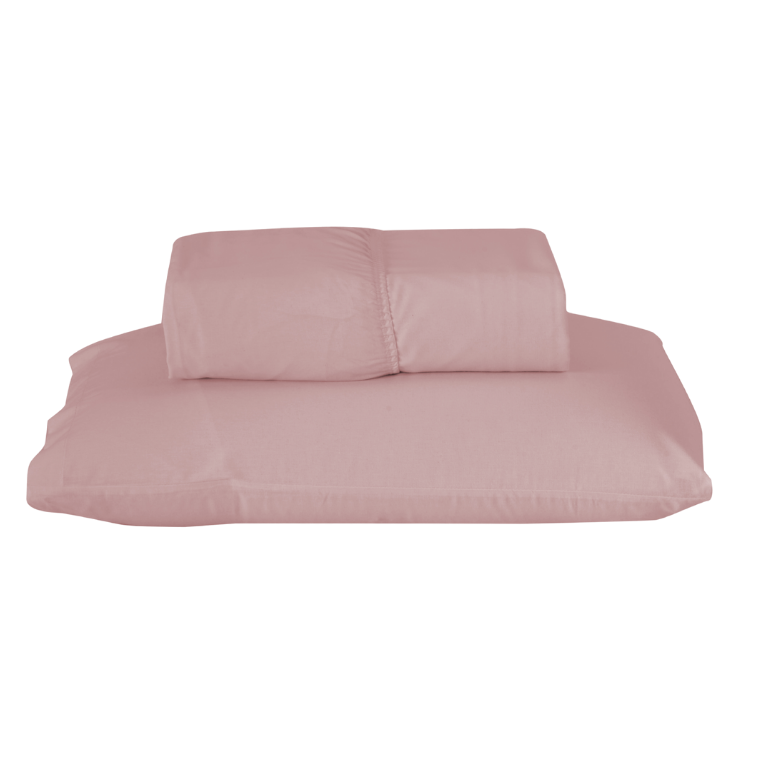 Jogo de Lençol Pure Day | Percal 180 Fios | Solteiro | Rosê