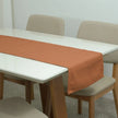 Caminho Trilho de Mesa Essence Tecido Linho 130x40cm com Bainha | Terracota