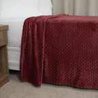 Manta Cobertor Delicatta Fleece Bolinha | Marsala