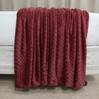 Manta Cobertor Delicatta Fleece Bolinha | Marsala