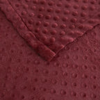 Manta Cobertor Delicatta Fleece Bolinha | Marsala