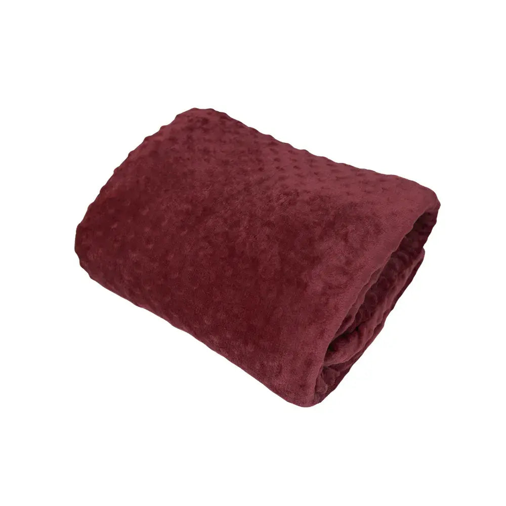 Manta Cobertor Delicatta Fleece Bolinha | Marsala