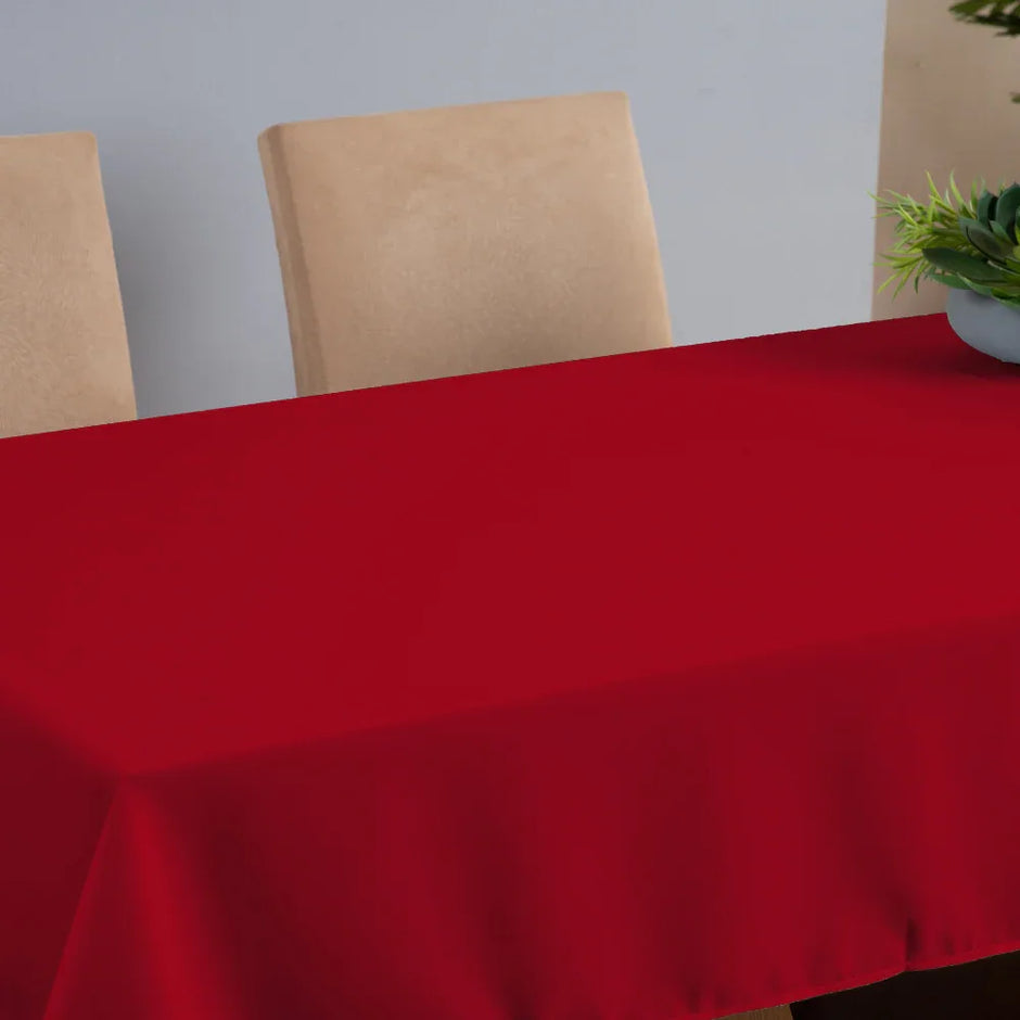 Toalha de Mesa Nuance | Vermelho | 4 à 10 Lugares - Linhas & Lares