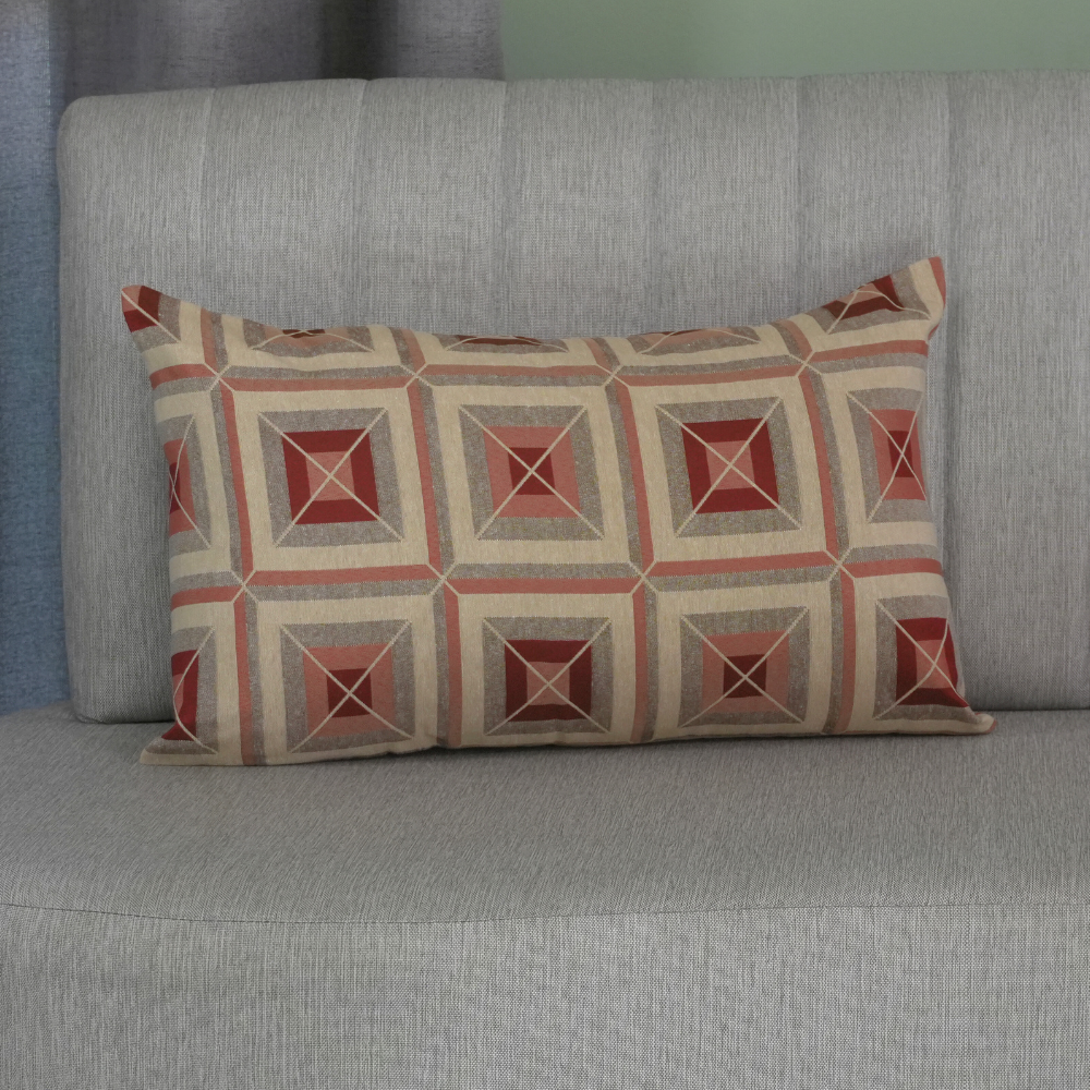 Capa de Almofada | Marrocos Jacquard | Vermelho