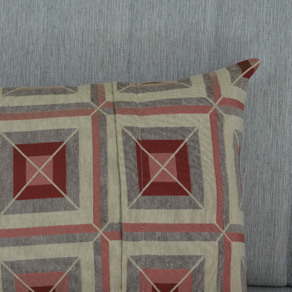 Capa de Almofada | Marrocos Jacquard | Vermelho