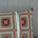 Capa de Almofada | Marrocos Jacquard | Vermelho