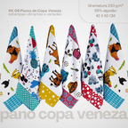 Kit 6 Panos de Copa Toscana