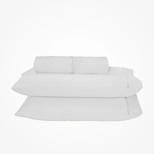 Jogo de Lençol Simples com Elástico | 100% Algodão | Casal King - Linhas & Lares