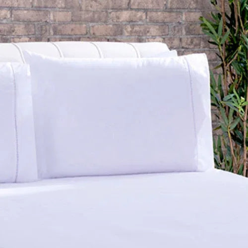 Jogo de Lençol Simples com Elástico | 100% Algodão | Casal King - Linhas & Lares