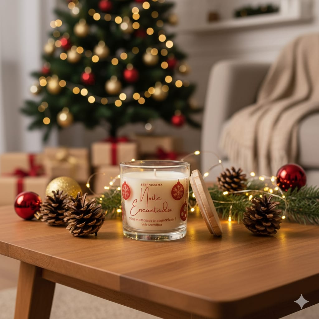 Vela Aromática 200g | Noite Encantada |  Canela